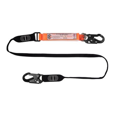 LINQ® Elite Single Leg Shock Absorbing Webbing Lanyard