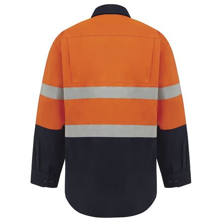 WORKIT® Hi-Vis Two-Tone Lightweight Closed Front Long Sleeve Gusset Cuff Taped Shirt