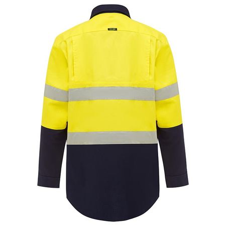 WORKIT® Hi-Vis Two-Tone Lightweight Closed Front Long Sleeve Gusset Cuff Taped Shirt