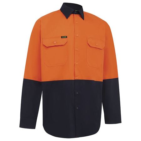 WORKIT® Hi-Vis Two-Tone Lightweight Long Sleeve Adjustable Cuff Shirt
