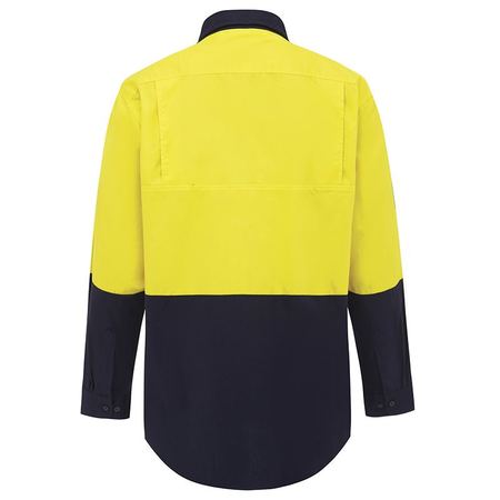 WORKIT® Hi-Vis Two-Tone Lightweight Long Sleeve Adjustable Cuff Shirt