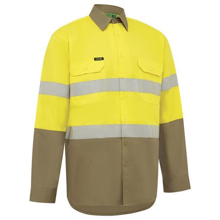 WORKIT® Hi-Vis Lightweight Long Sleeve Adjustable Cuff Taped Shirt