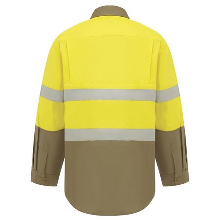 WORKIT® Hi-Vis Lightweight Long Sleeve Adjustable Cuff Taped Shirt