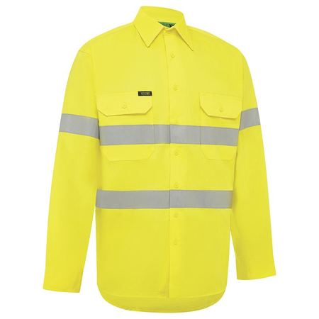 WORKIT® Hi-Vis Lightweight Long Sleeve Adjustable Cuff Taped Shirt