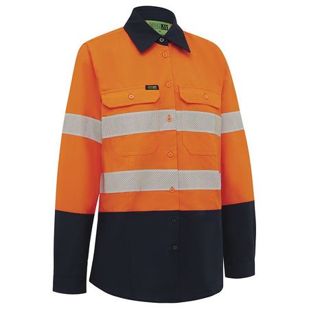 WORKIT® Women's Hi-Vis Two-Tone Lightweight Ripstop Breathable Taped Shirt