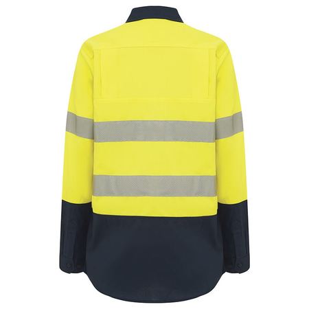 WORKIT® Women's Hi-Vis Two-Tone Lightweight Ripstop Breathable Taped Shirt