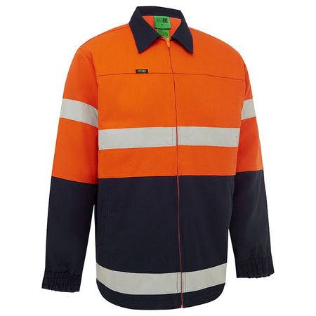 WORKIT® Hi-Vis Two-Tone Cotton Drill Taped Jacket