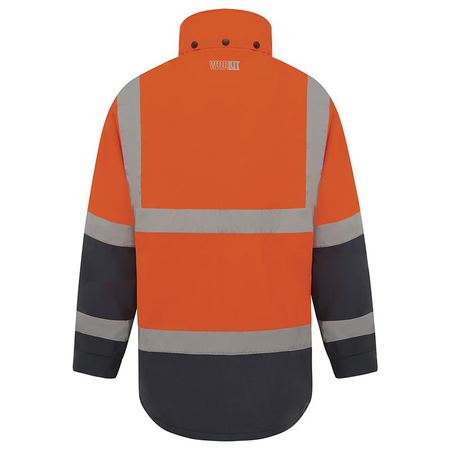 WORKIT® Hi-Vis Two-Tone Waterproof Taped Rain Jacket