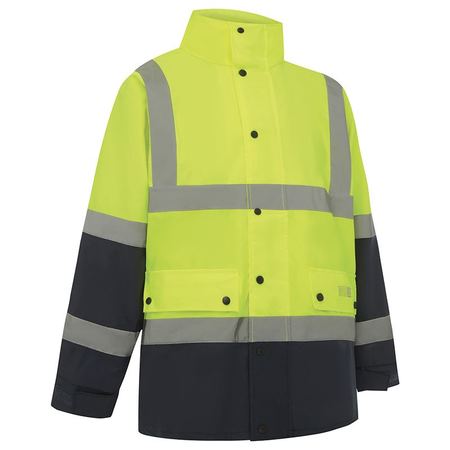 WORKIT® Hi-Vis Two-Tone Waterproof Taped Rain Jacket