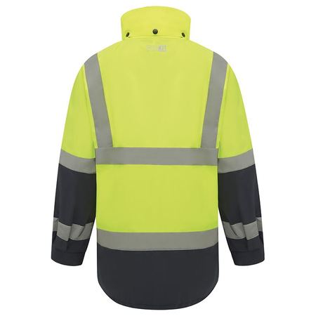 WORKIT® Hi-Vis Two-Tone Waterproof Taped Rain Jacket
