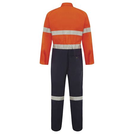 WORKIT® Hi-Vis Two-Tone Lightweight Cotton Taped Coverall with Nylon Studs