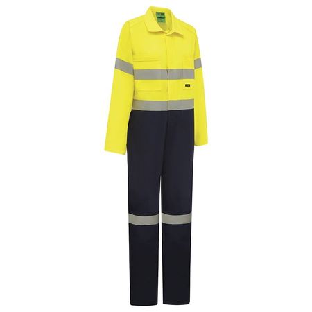 WORKIT® Hi-Vis Two-Tone Lightweight Cotton Taped Coverall with Nylon Studs