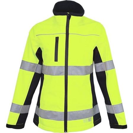 WORKIT® Women's Hi-Vis Biomotion Taped Softshell Jacket