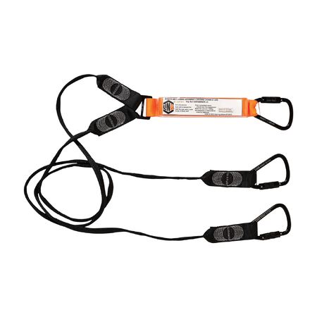 LINQ® Elite Double Leg Shock Absorbing Webbing Lanyard
