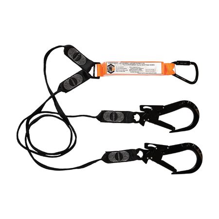 LINQ® Elite Double Leg Shock Absorbing Webbing Lanyard
