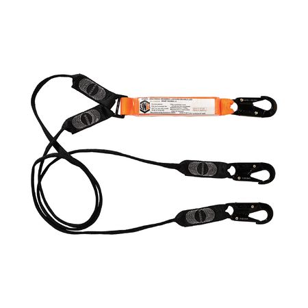 LINQ® Elite Double Leg Shock Absorbing Webbing Lanyard