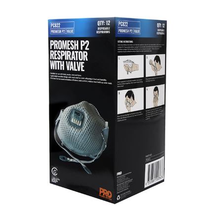 PROMESH® P2 Respirator with Exhalation Valve (12Pack)