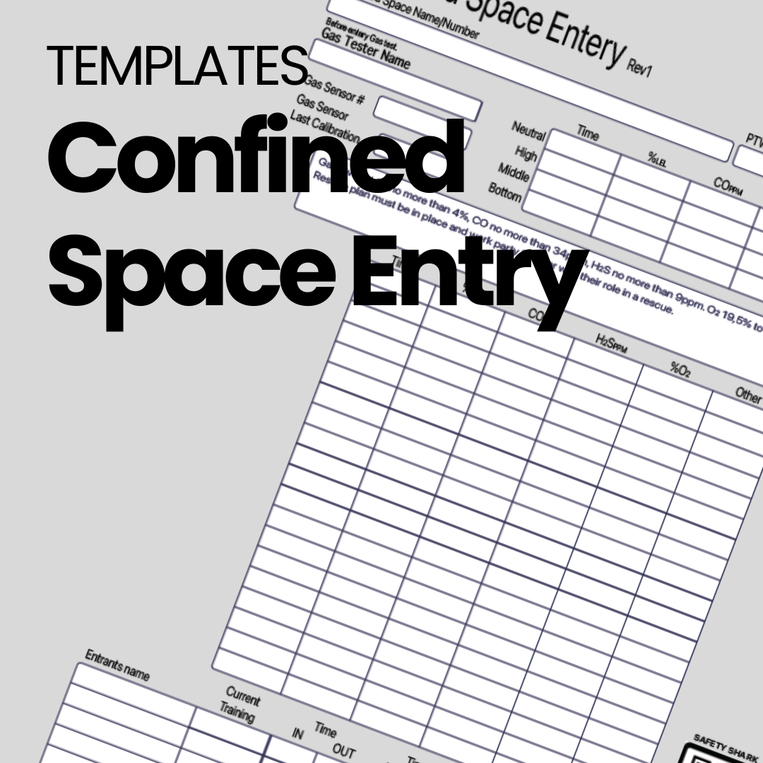 Confined Space Entry Template - Digital Download – Safety Shark PTY LTD