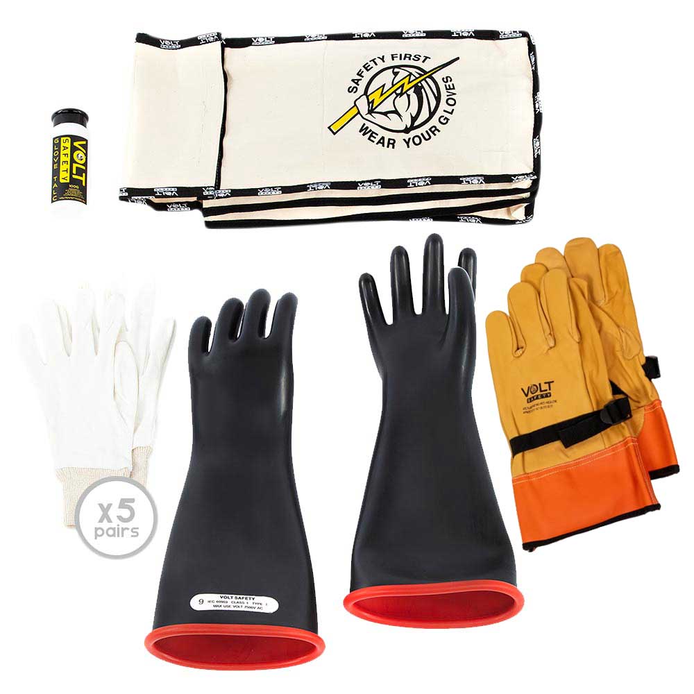Electrical Insulated Glove Kit Class 1 – 7.5 kV