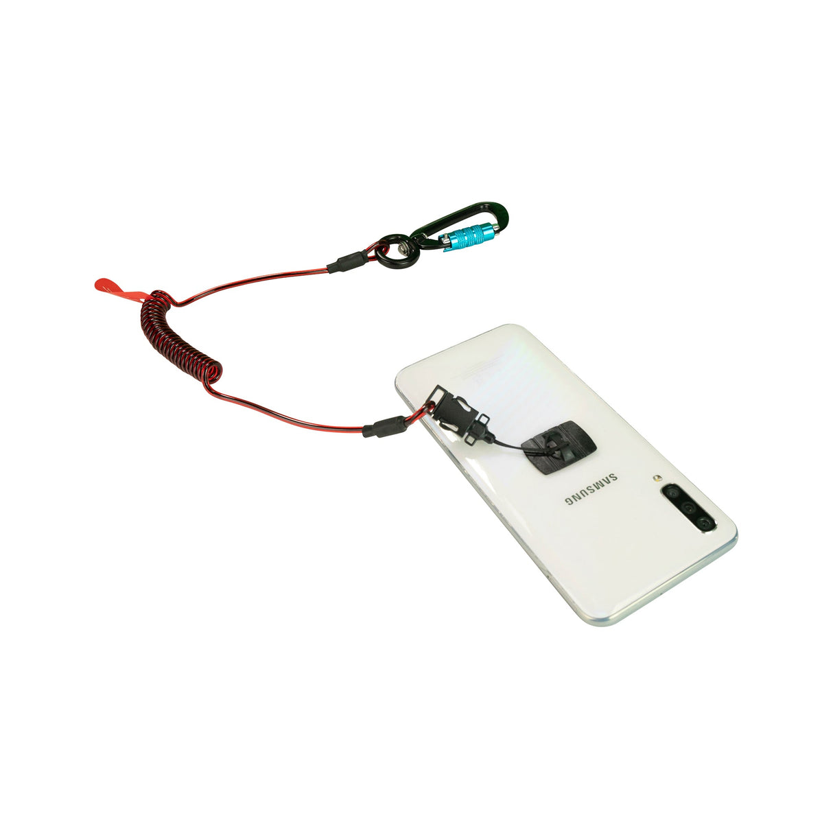 GRIPPS® Coil E-Tether with Dual-Locking Carabiner & E-Catch – 0.5 kg / 1.1 lb Drop-Prevention Device Tether