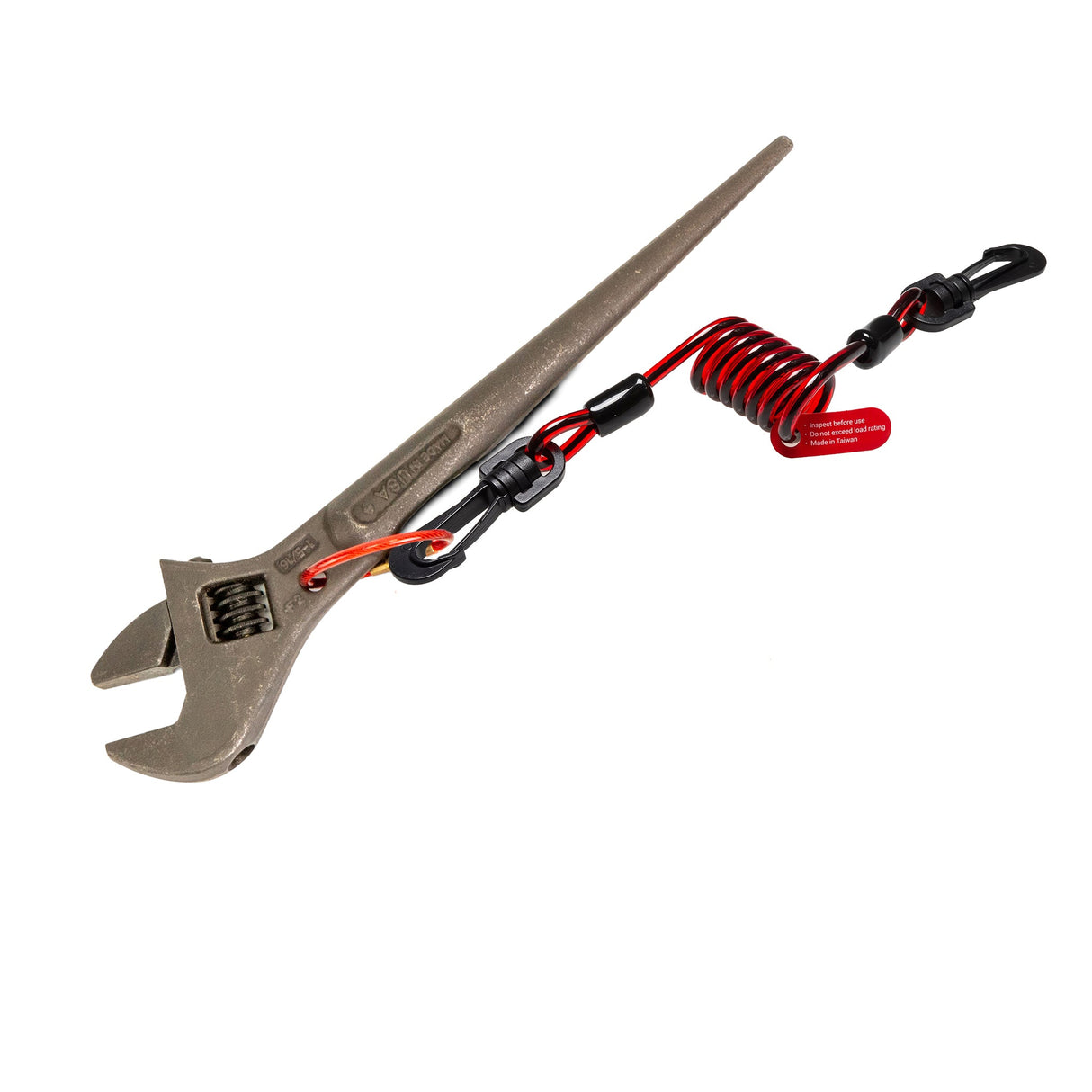 GRIPPS® Coil Wrist Tether Single-Action (Non-Conductive) – 1 kg / 2.2 lb Drop-Prevention Tool Tether