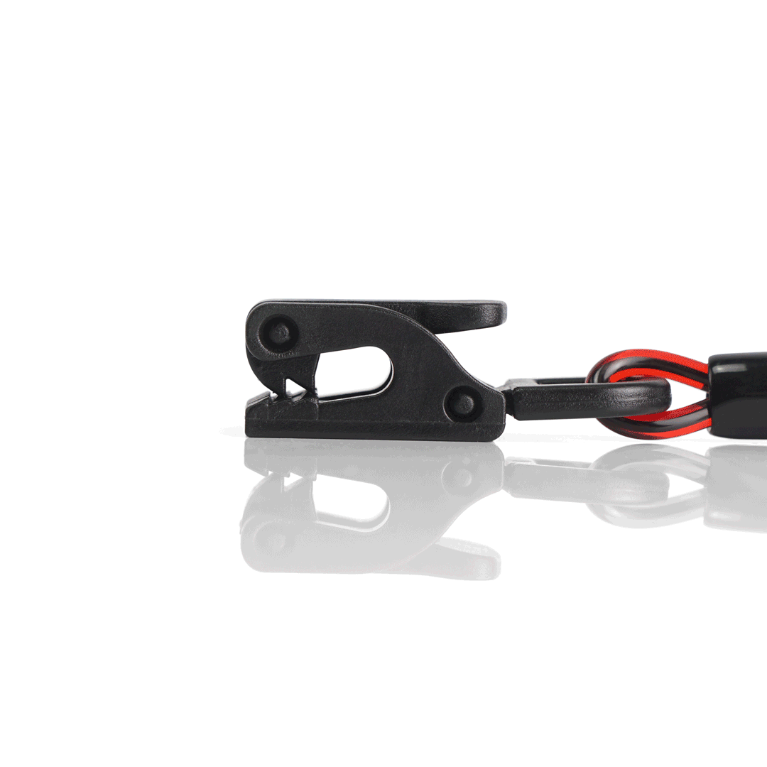 GRIPPS® Coil E-Tether with Poly Clamp (Non-Conductive) – 0.5 kg / 1.1 lb Drop-Prevention Device Tether