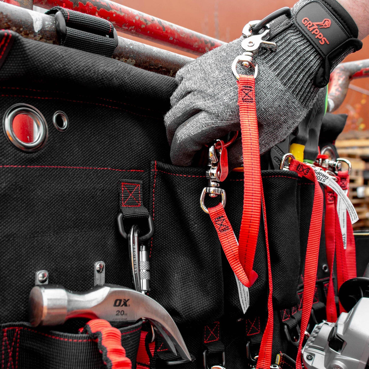 GRIPPS® Tethering Station – 20T (GTS-20T) Mobile Drop-Prevention Workstation