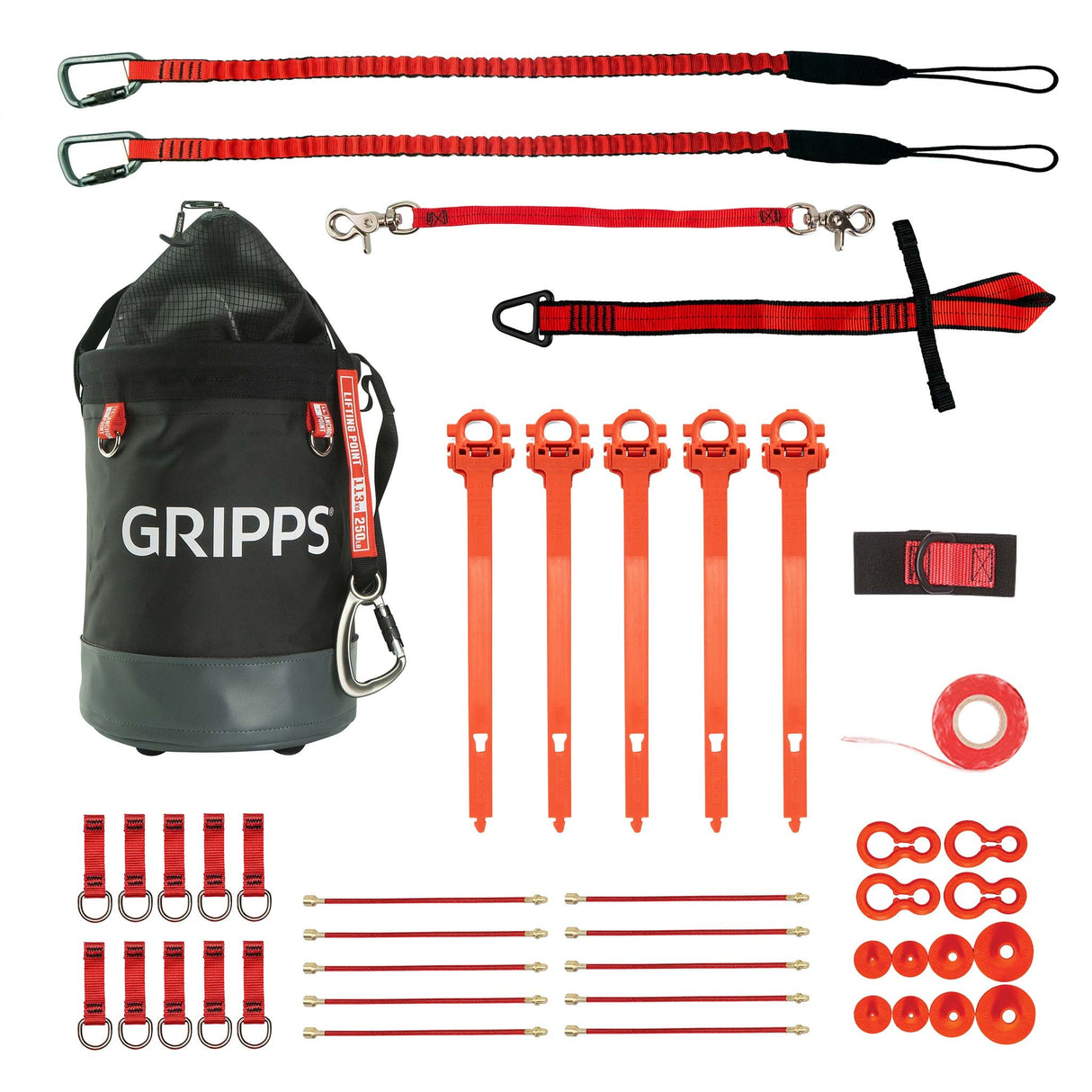 GRIPPS® 10 Tool Tether Kit with Bull Bag