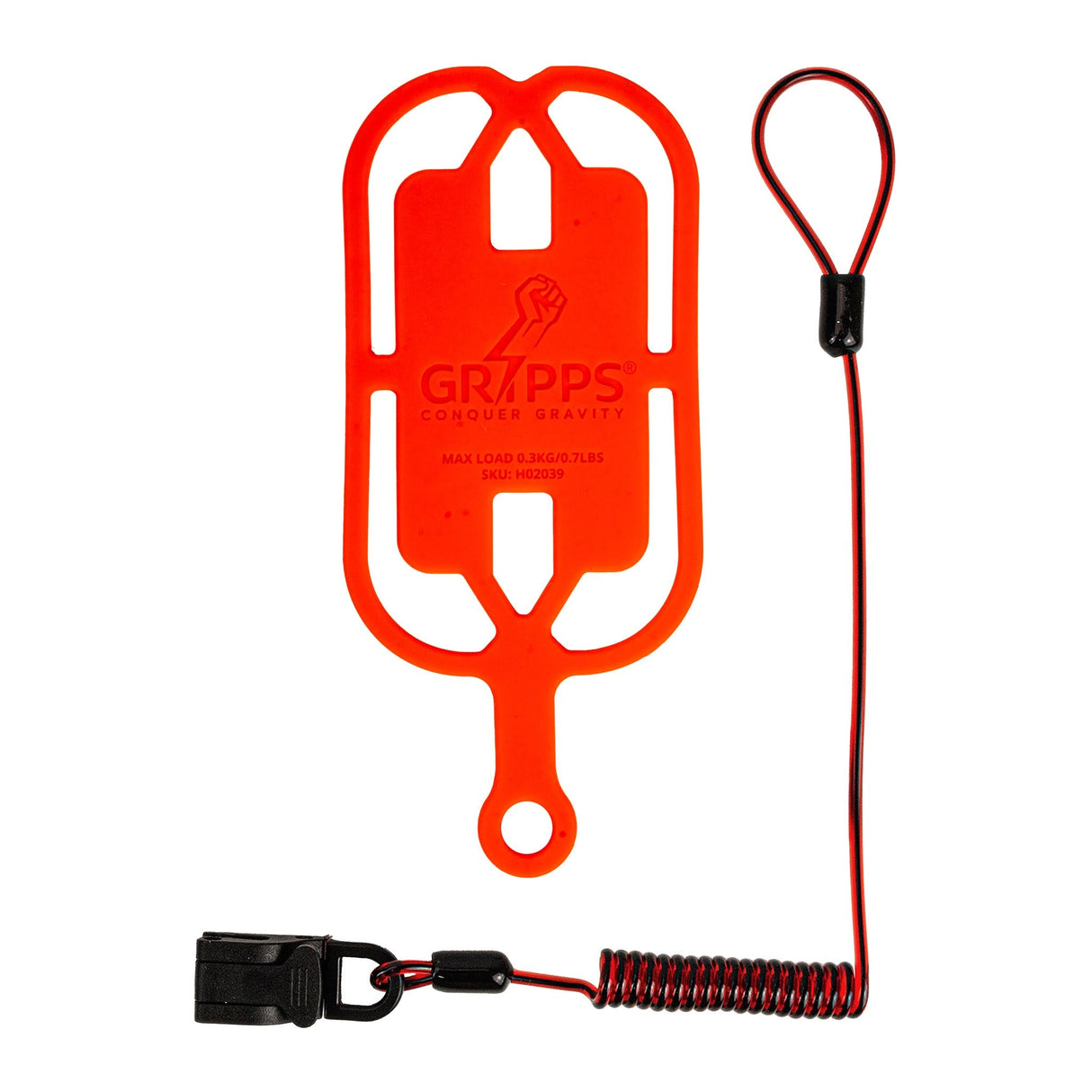 GRIPPS® Phone Gripper with Coil Tether