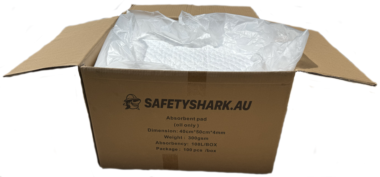 1 Box Oil-Only Absorbent Pads – 40cm x 50cm x 4mm 300G 106L Absorbency
