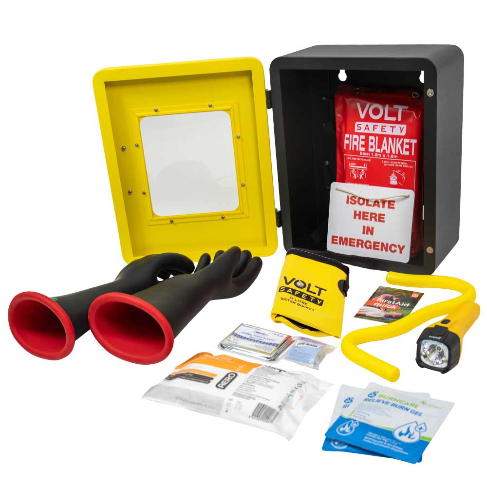 High Voltage Wall-Mounted Rescue Kit – Class 1 / 2 / 3 / 4