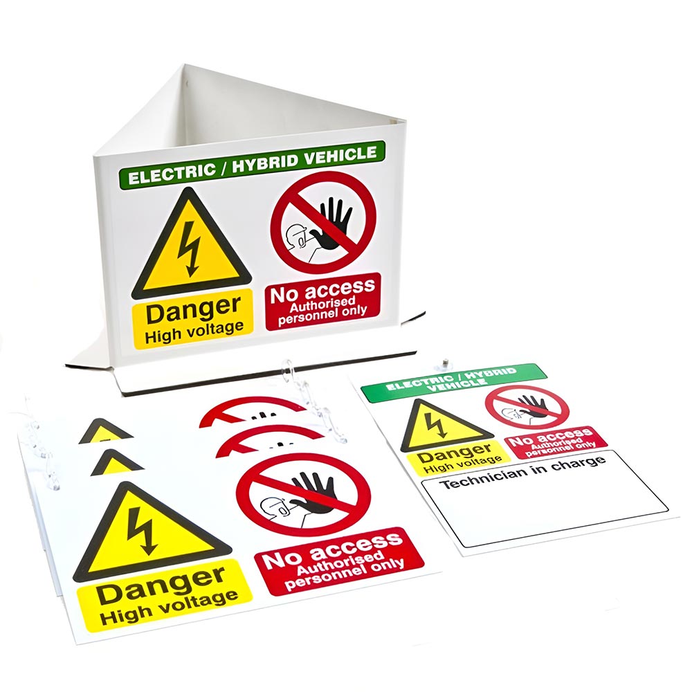 EV Hybrid Warning Sign Kit