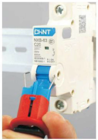 Miniature Circuit Breaker Lockout – Inward-Facing Pins