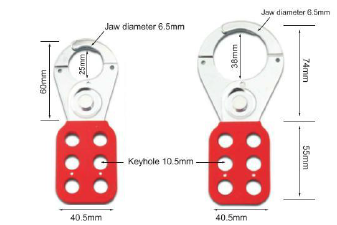 Lockout Hasp for 6 Padlocks