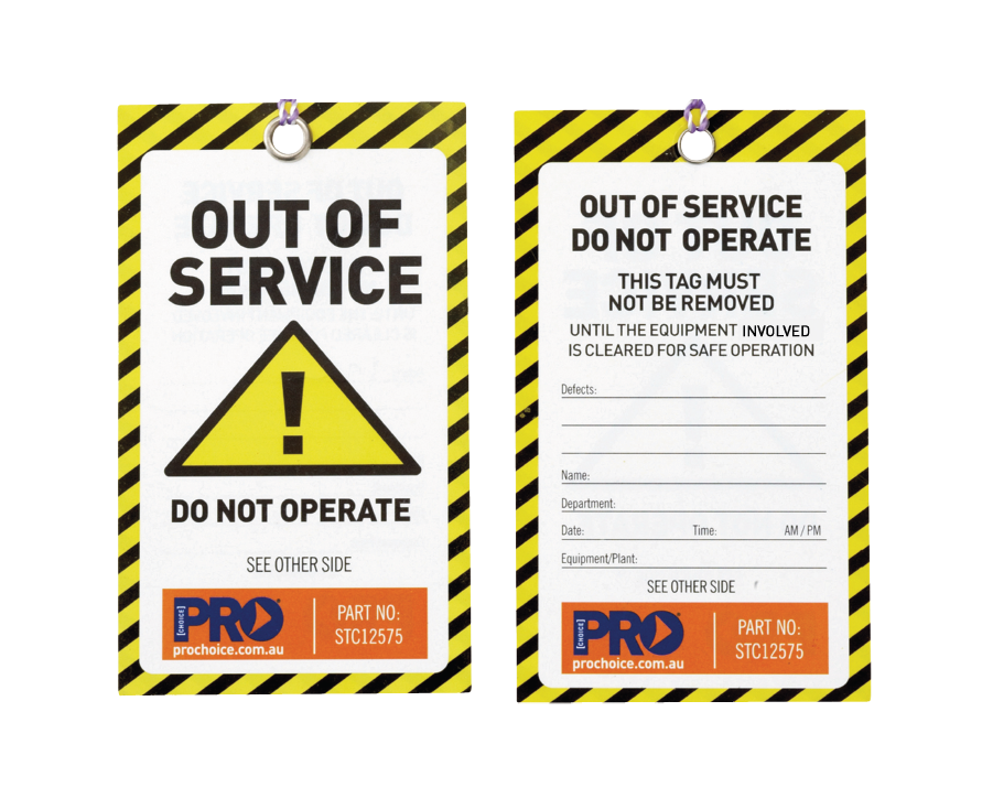 Out of Service Safety Tags (100 Pack)
