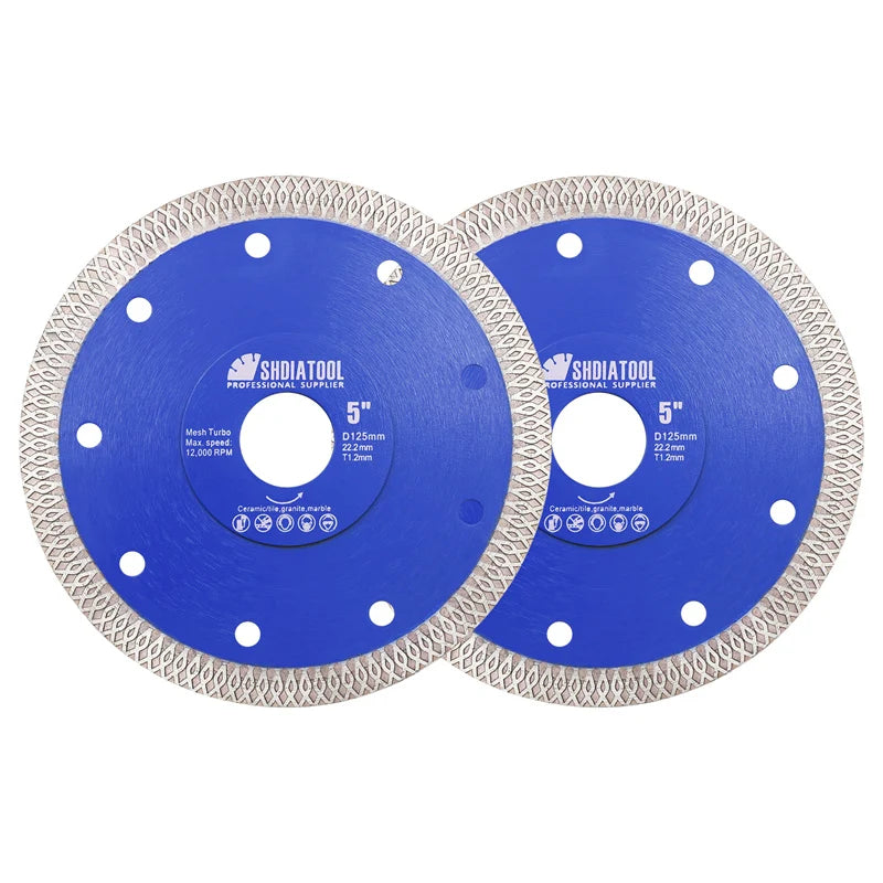 X-Mesh Turbo Diamond Blade for Porcelain & Ceramic Tile | 105–350 mm