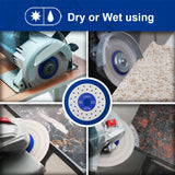 Porous Diamond Cutting & Grinding Disc for Porcelain and Dekton | 75–125 mm