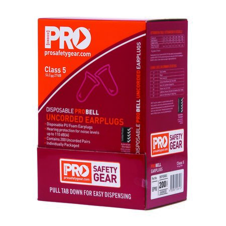 ProBell Disposable Uncorded Earplugs (200Pack)