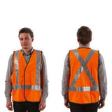 WORKIT® Fluro Safety X-Back Taped Vest – Day/Night Use (5Pack)