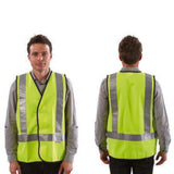WORKIT® Fluro Safety H-Back Taped Vest – Day/Night Use (5Pack)