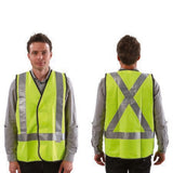 WORKIT® Fluro Safety X-Back Taped Vest – Day/Night Use (5Pack)