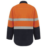 WORKIT® Hi-Vis Two-Tone Lightweight Closed Front Long Sleeve Gusset Cuff Taped Shirt