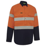 WORKIT® Hi-Vis Two-Tone Closed Front Regular Weight Taped Shirt
