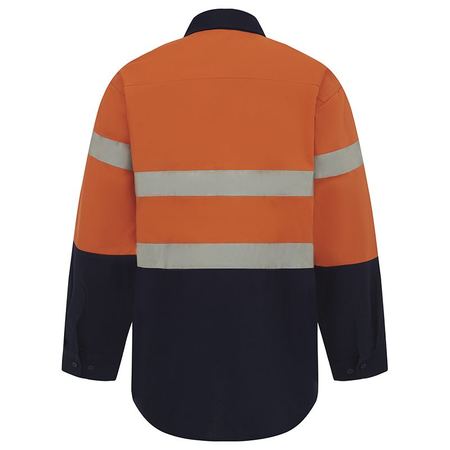 WORKIT® Hi-Vis Two-Tone Closed Front Regular Weight Taped Shirt