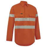 WORKIT® Hi-Vis Two-Tone Closed Front Regular Weight Taped Shirt