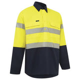 WORKIT® Hi-Vis Two-Tone Closed Front Regular Weight Taped Shirt