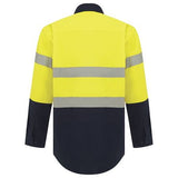 WORKIT® Hi-Vis Two-Tone Closed Front Regular Weight Taped Shirt