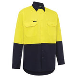 WORKIT® Hi-Vis Two-Tone Lightweight Long Sleeve Adjustable Cuff Shirt