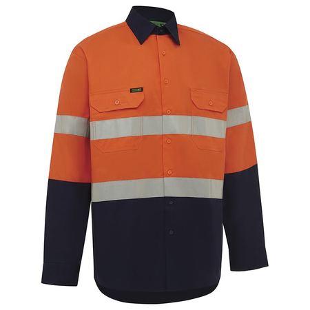 WORKIT® Hi-Vis Lightweight Long Sleeve Adjustable Cuff Taped Shirt