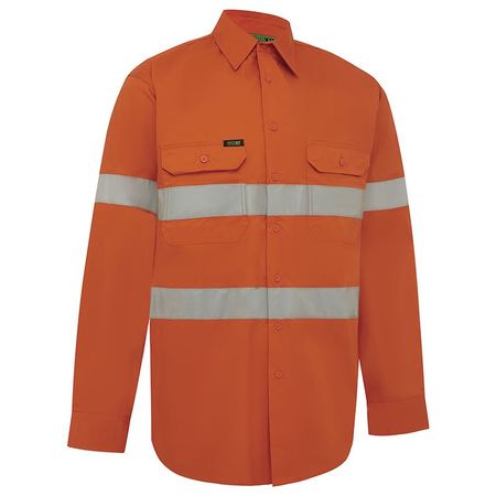 WORKIT® Hi-Vis Lightweight Long Sleeve Adjustable Cuff Taped Shirt